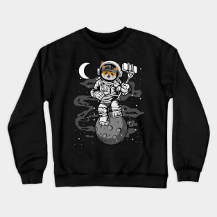 Astronaut Selfie Floki Inu Coin Floki Army To The Moon Crypto Token Cryptocurrency Wallet Birthday Gift For Men Women Kids Crewneck Sweatshirt